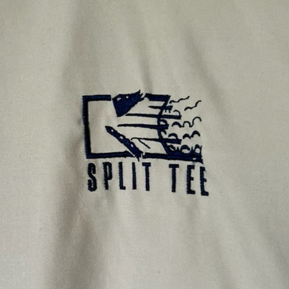 Split Tee Tan Pullover Windbreaker - image 2